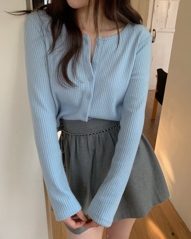 (予約)ezediary / Winter Rib Cardigan / 5color