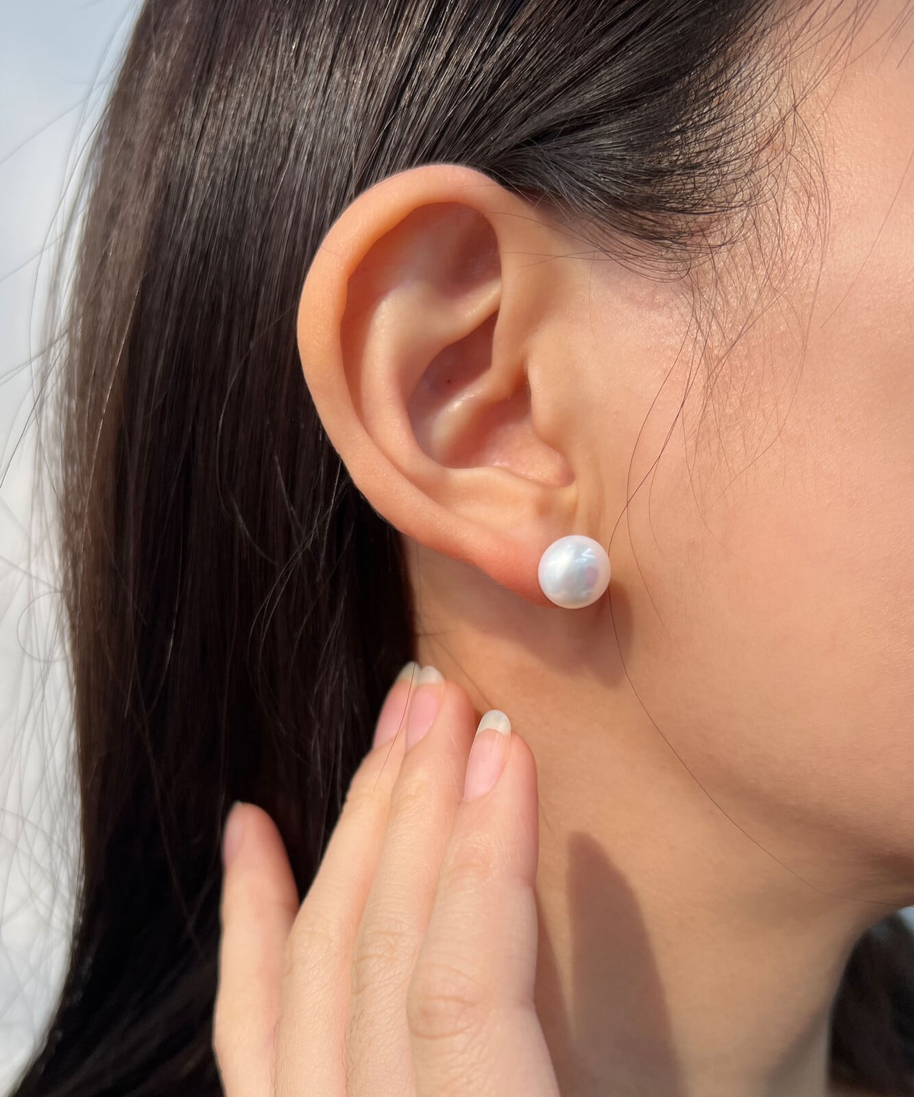 【シルバー925】ウォーターパール ピアス / silver925ポスト 韓国製