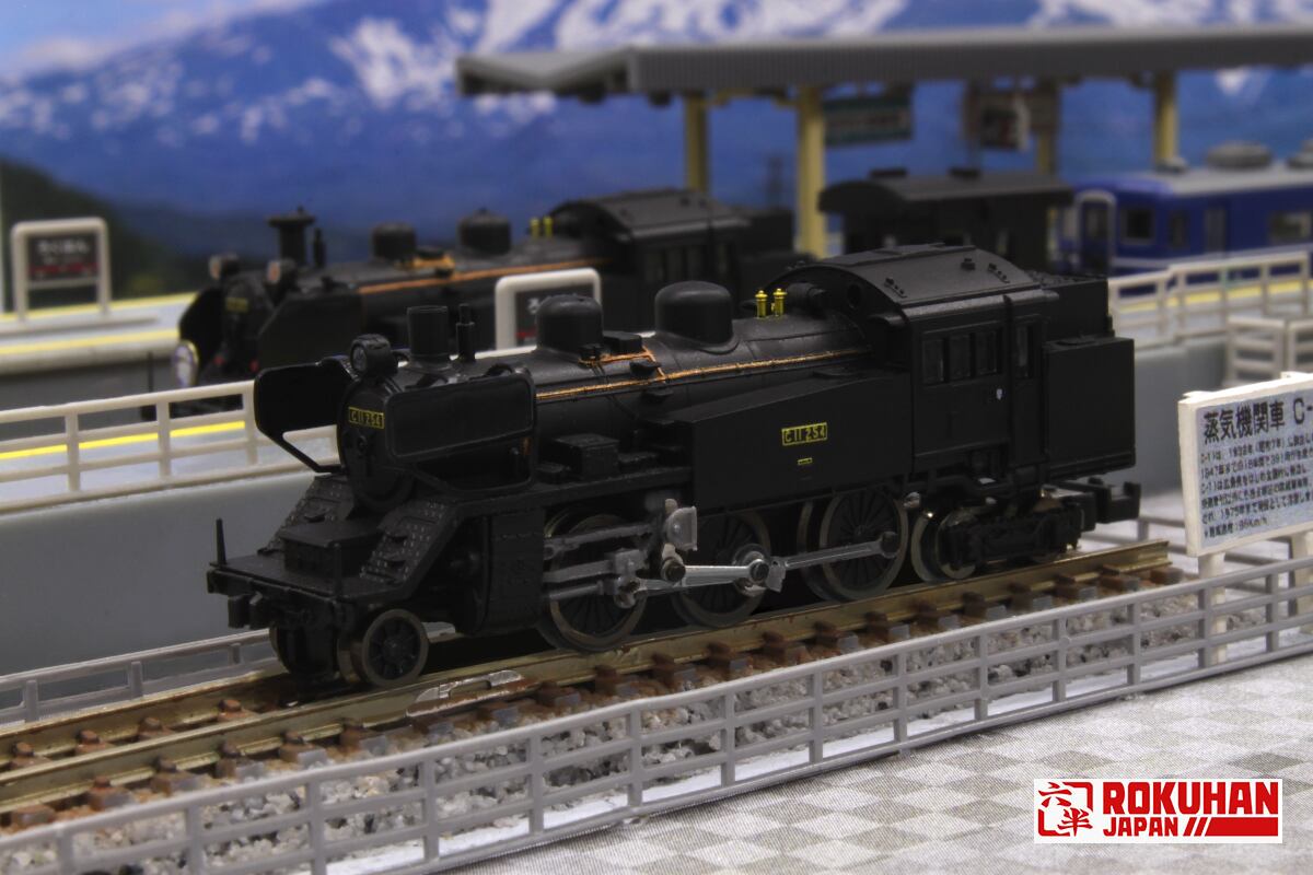 T019-6 国鉄 C11 蒸気機関車 254号機タイプ(門鉄デフ) (JNR C11 Steam Locomotive Number 254 Type  (Montetsu Smoke Deflectors)) ロクハン ＢＡＳＥ.ＳＨＯＰ ｜【公式】鉄道模型通販 Zゲージ Zショーティー
