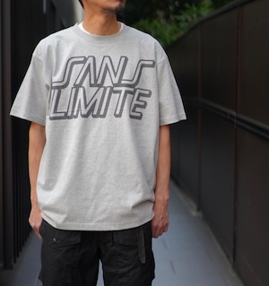 Sans limite(サンリミット) / リフレクターロゴ半袖Tシャツ-top grey-(S2402202)