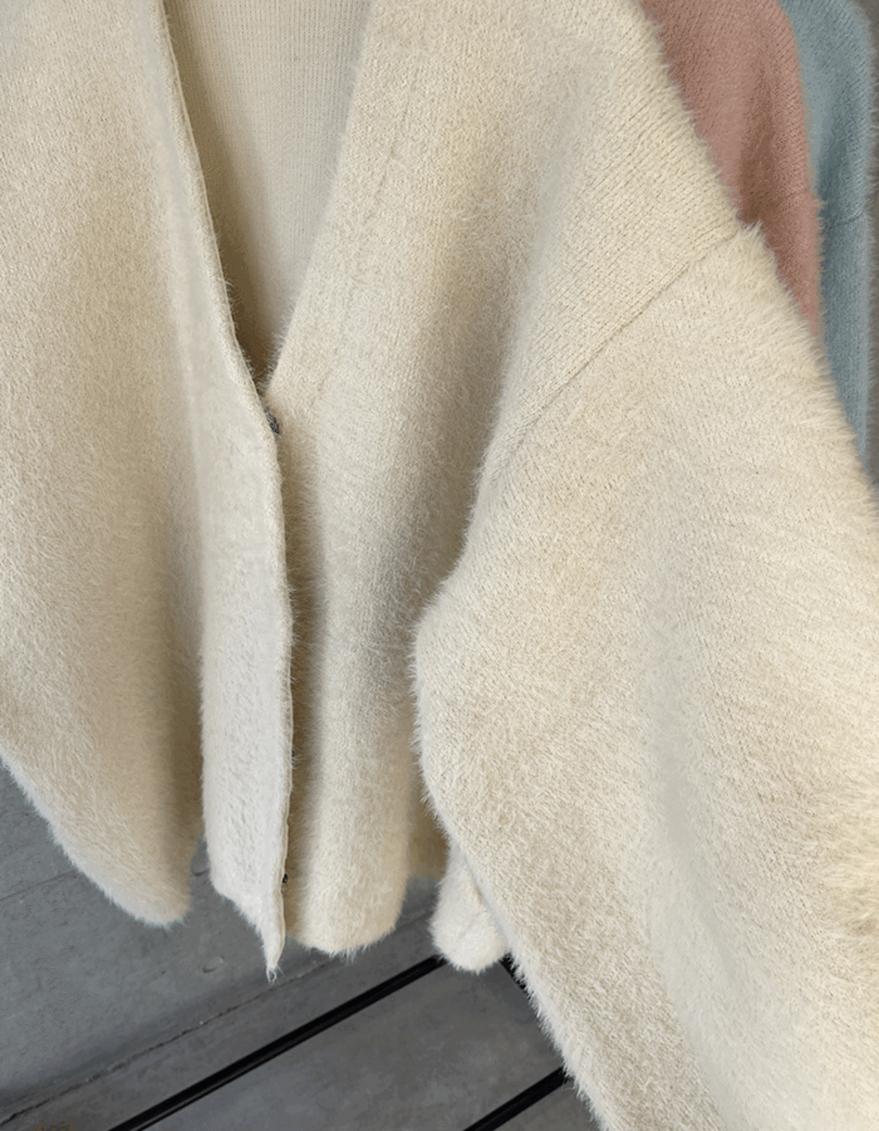 【25aw・再販】Cashmere Over-fit Cardigan_Blue