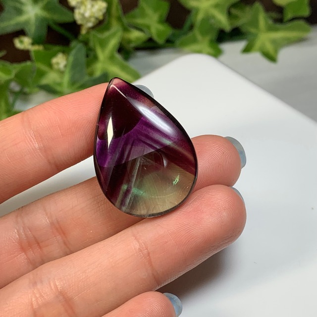 3.透明度高☆グラデーションフローライトルース・しずく型