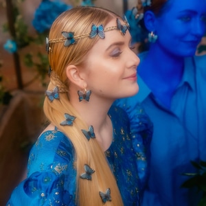 «即納» Coucou Suzette Blue Butterfly Hair Clip ククシュゼット ヘアアクセサリー