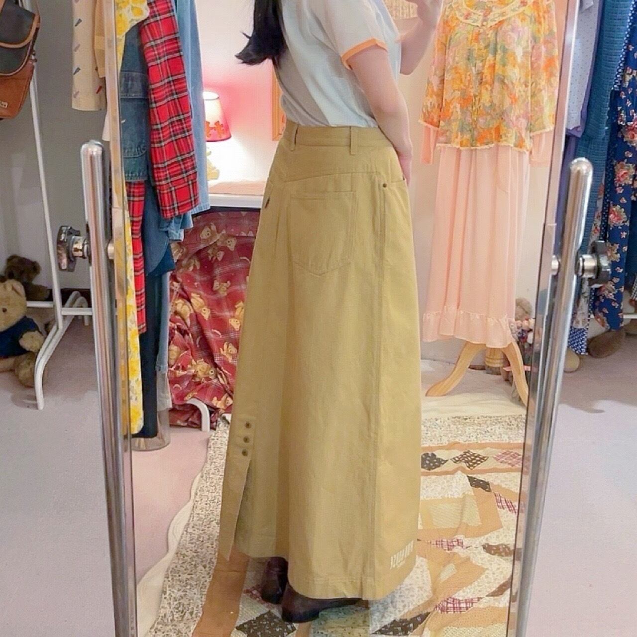 PINKHOUSE / wheel wappen long skirt