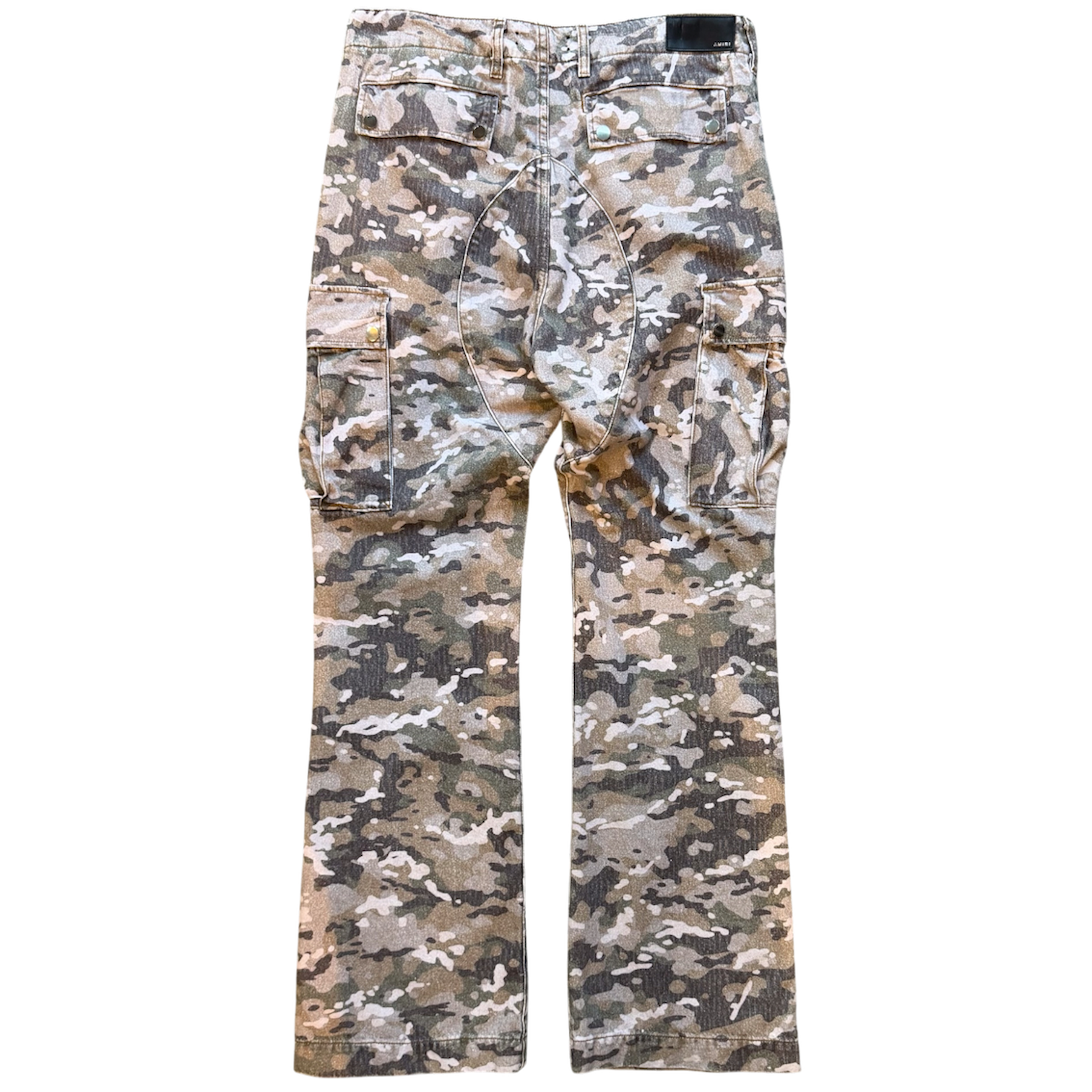AMIRI M65 Camo Kick Flare Cargo Pants