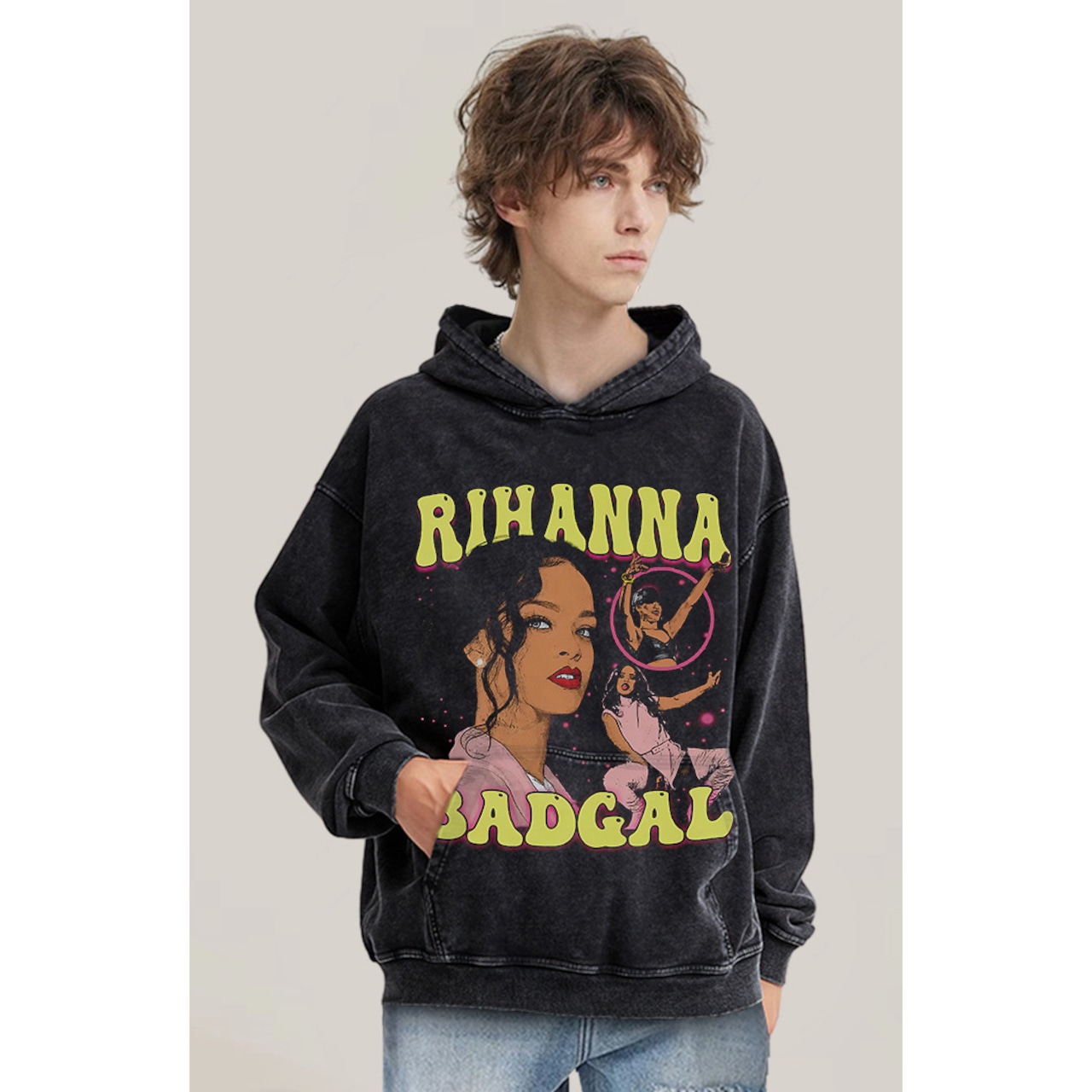 VINTAGE ストリート Rihanna パーカー/スウェット T742
