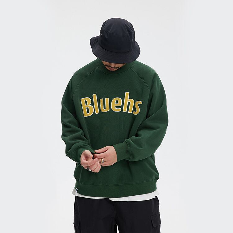 ★LETTER PRINT ROUND NECK SWEATER　　　A0409