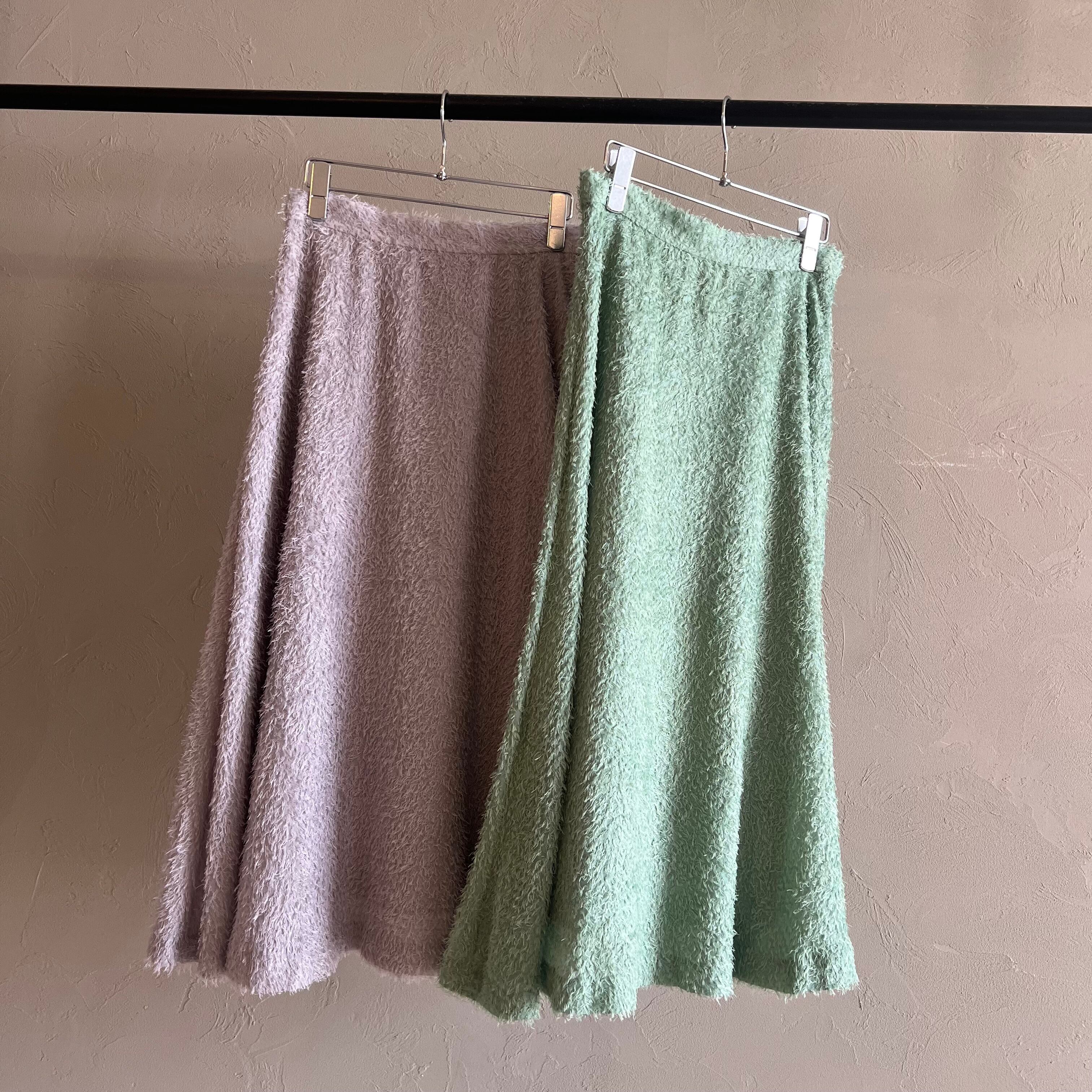 希少　コムデギャルソン 1988AWランウェイ　ジャガードフレアスカート セール】 フリンジジャガードフレアスカート （ロング・マキシ丈