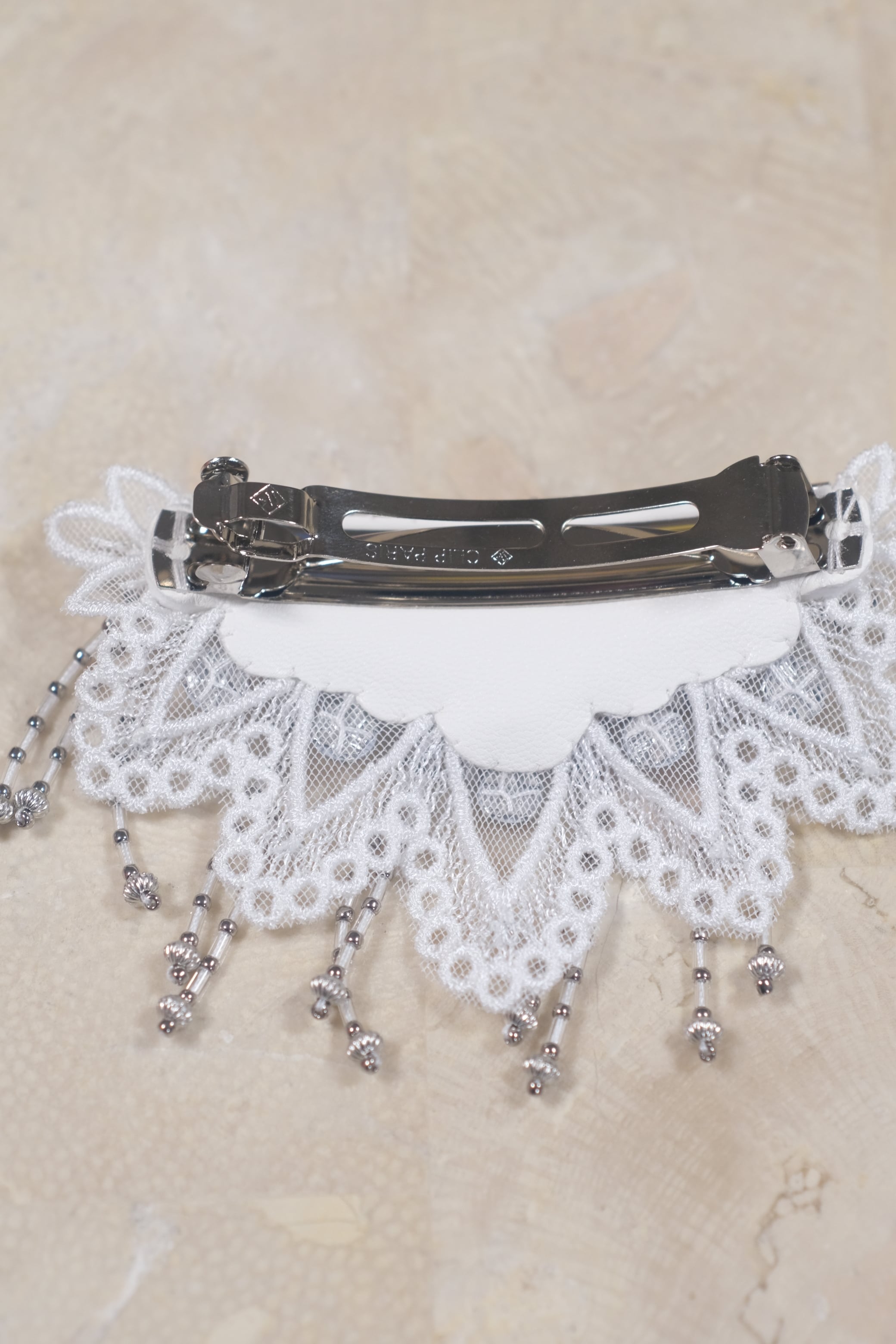 Tanaka Daisuke】Snow bijou barrette - white - | loop