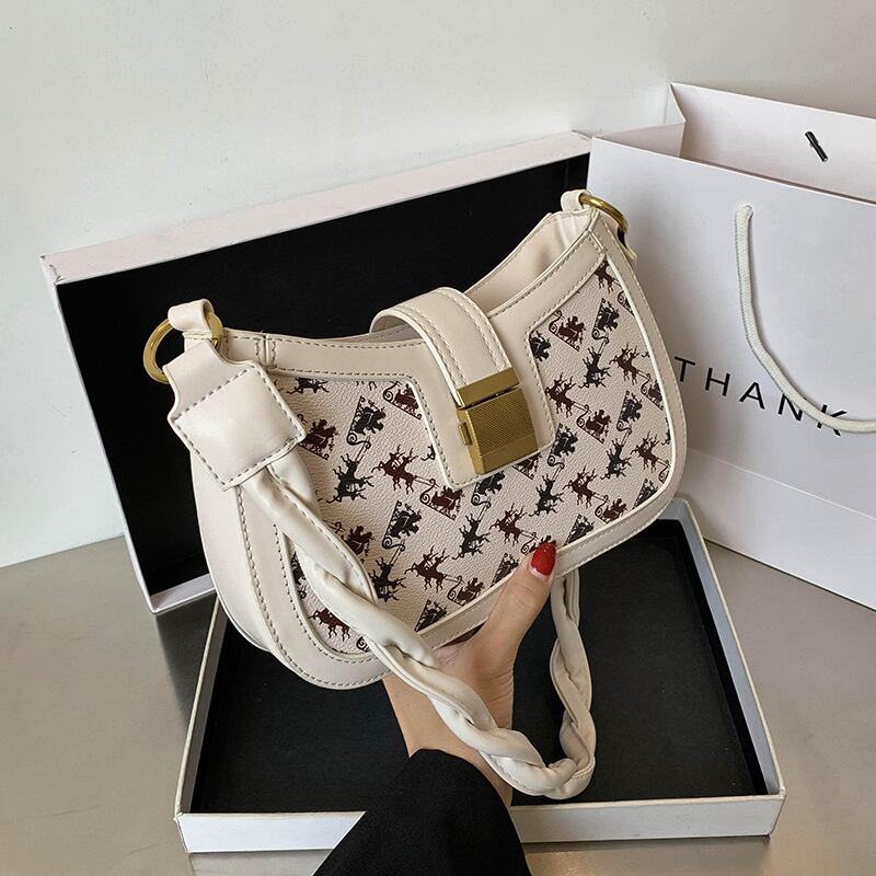 Shangxinスモールバッグメスバッグ2020新しいトレンディなファッションワイルドワンショルダーメッセンジャーバッグバージョンのネット赤のテクスチャの脇の下のバッグ Tiancai_Wing_Bag9029424