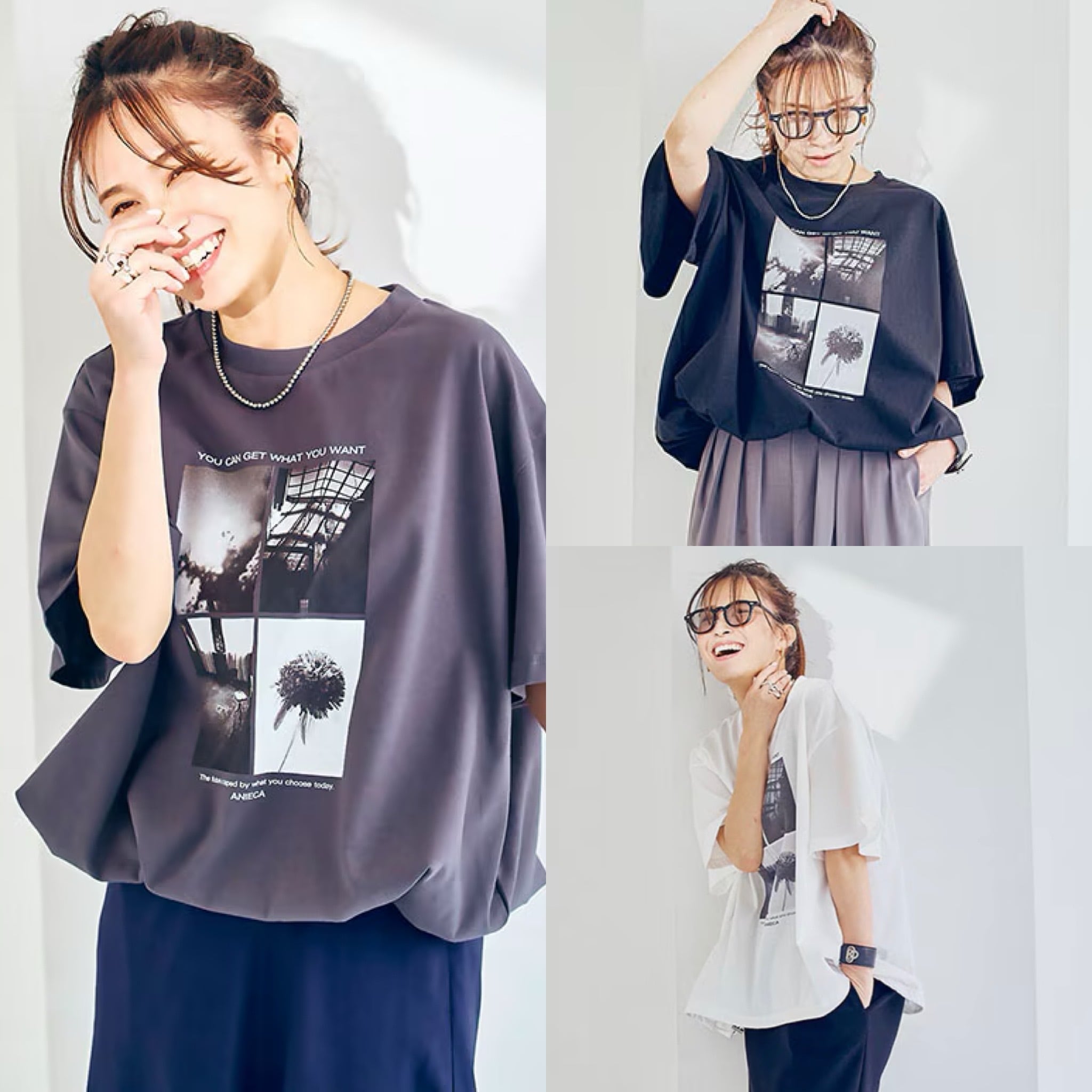 【 ANIECA 】Photo A Line Tee/フォトAラインTシャツ