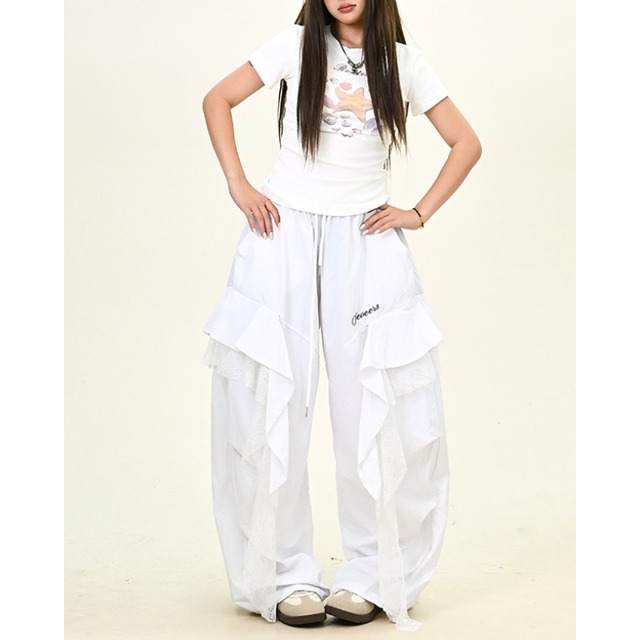 frill design pants　フリルデザインパンツ　J1218