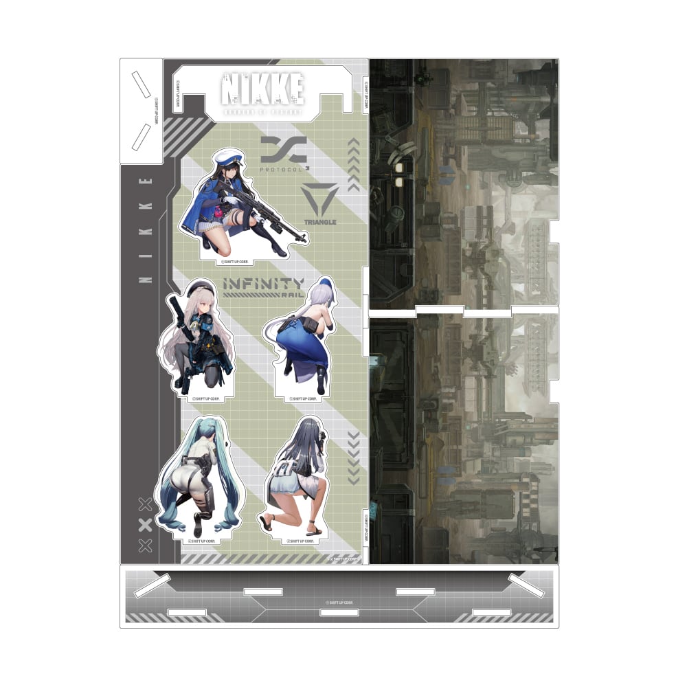 NIKKE ジオラマアクリル 部隊02（エクシア／ソリン／プリバティ
