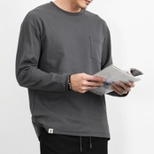 シンプル無地長袖Tシャツ af0137