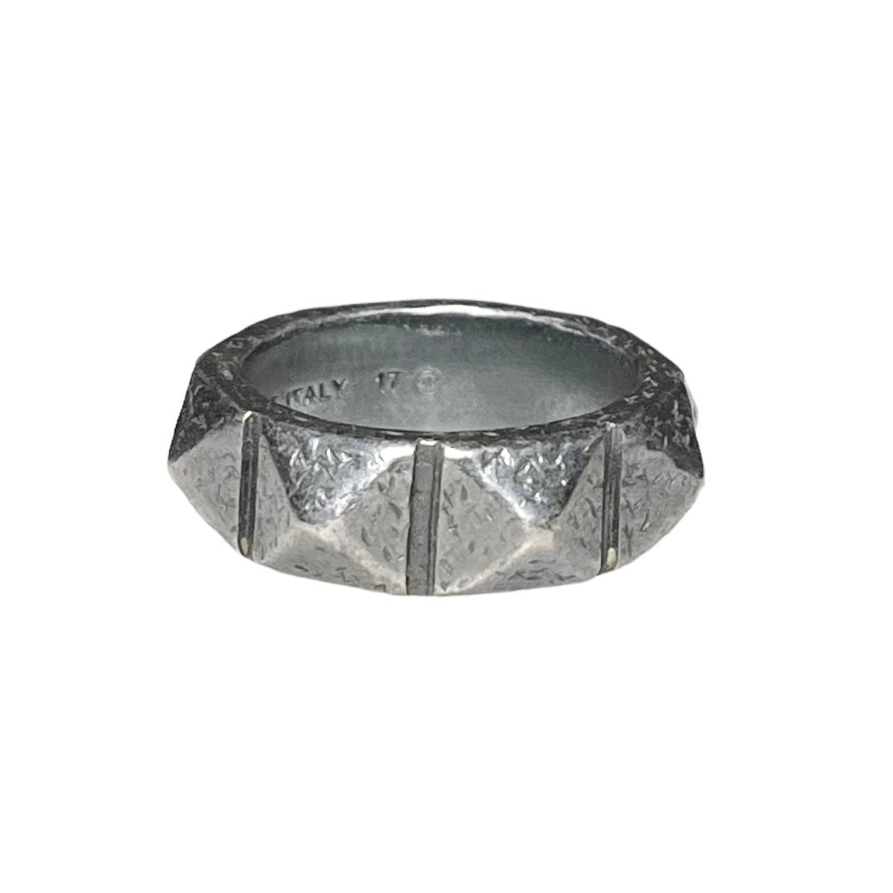 BOTTEGA VENETA silver band ring