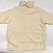 カシミヤ混 MACPHEE マカフィー タートルネック ウール ニット セーター M/ホワイト アイボリー 系 レディース