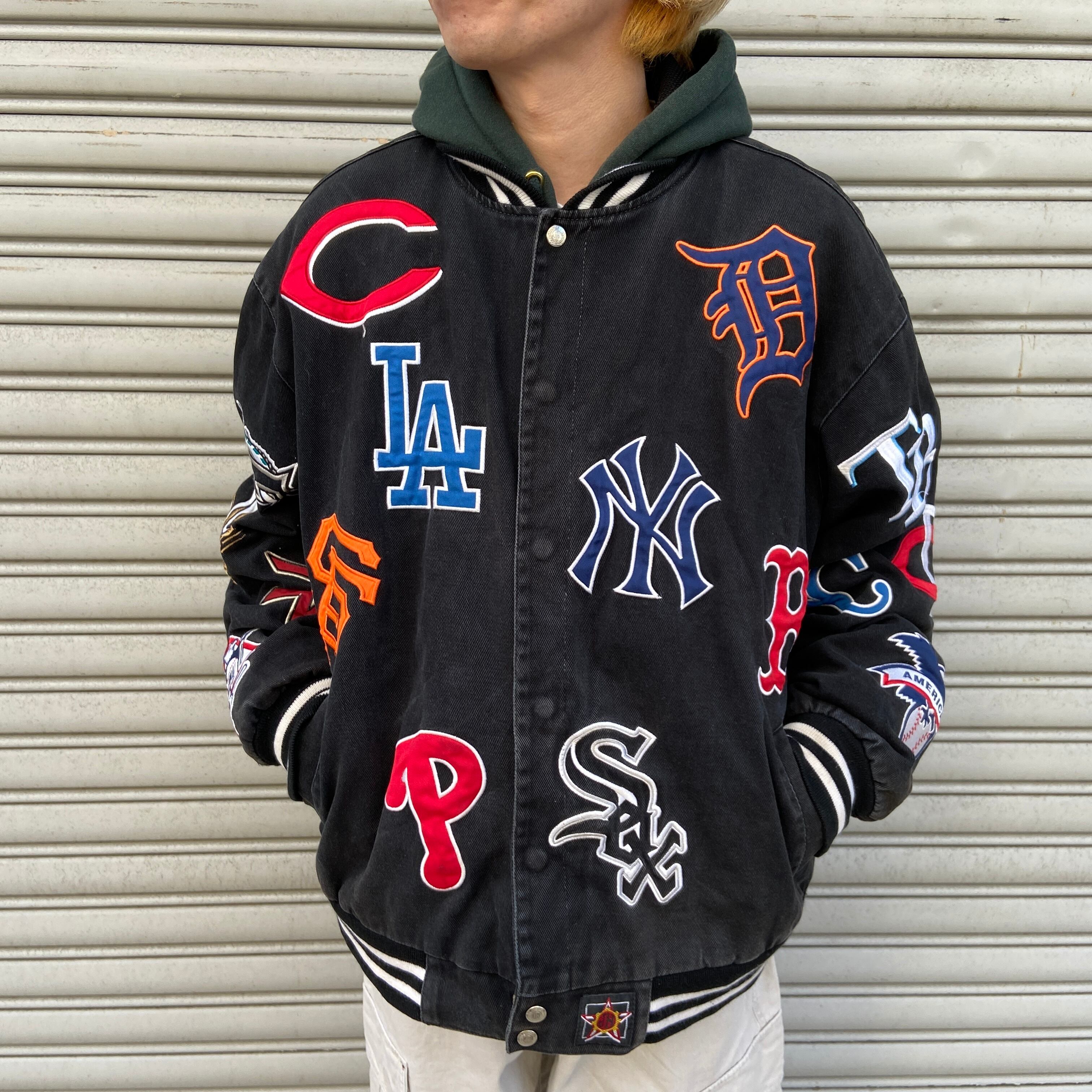 送料無料』90s MLB チームロゴスタジャン ワッペン ジェフハミルトン 