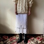 70s Cotton Lace Skirt