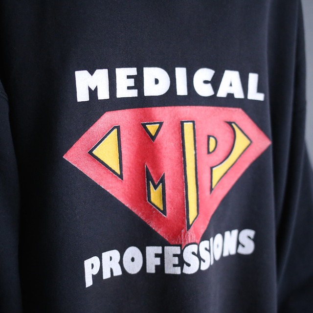 front and back good printed XXL over size sweat trainer