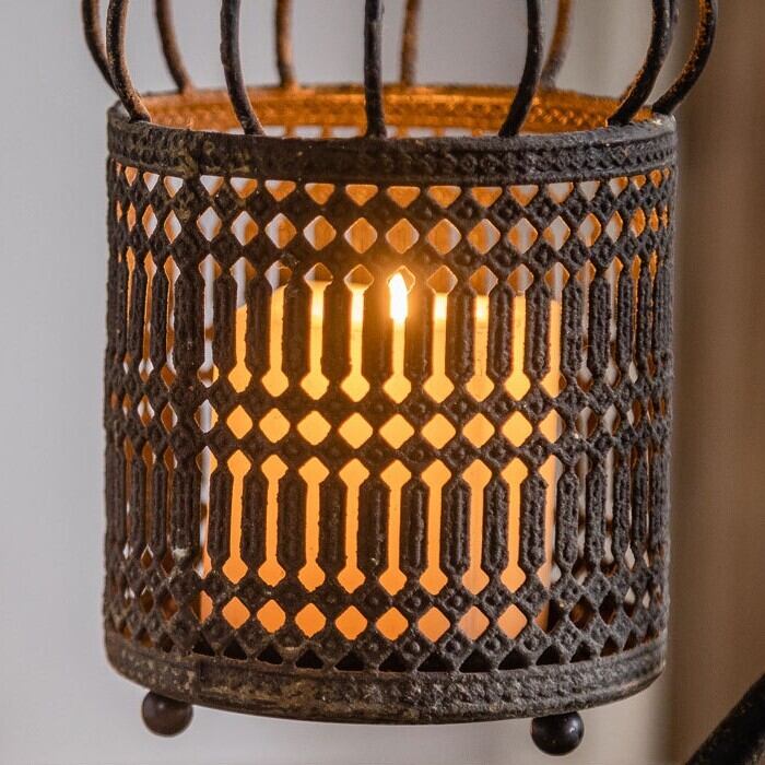 キャンドル ホルダー ヴィンテージ調 鳥かご風 おしゃれ かわいい