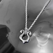 RHYTHMIC HORSESHOE LARGE NECKLACE #1 with GODSIZE® I.D. TAG / リズミックホースシューラージ#1ネックレス ゴッドサイズ® I.D.タグ