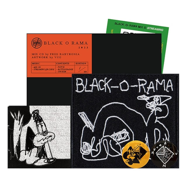 Free Babyronia × Vug - BLACK-O-RAMA MIX III (Mix CD Sets)