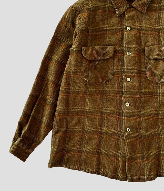 -Pendleton- Vintage 60s XL Board Shirt made in USA