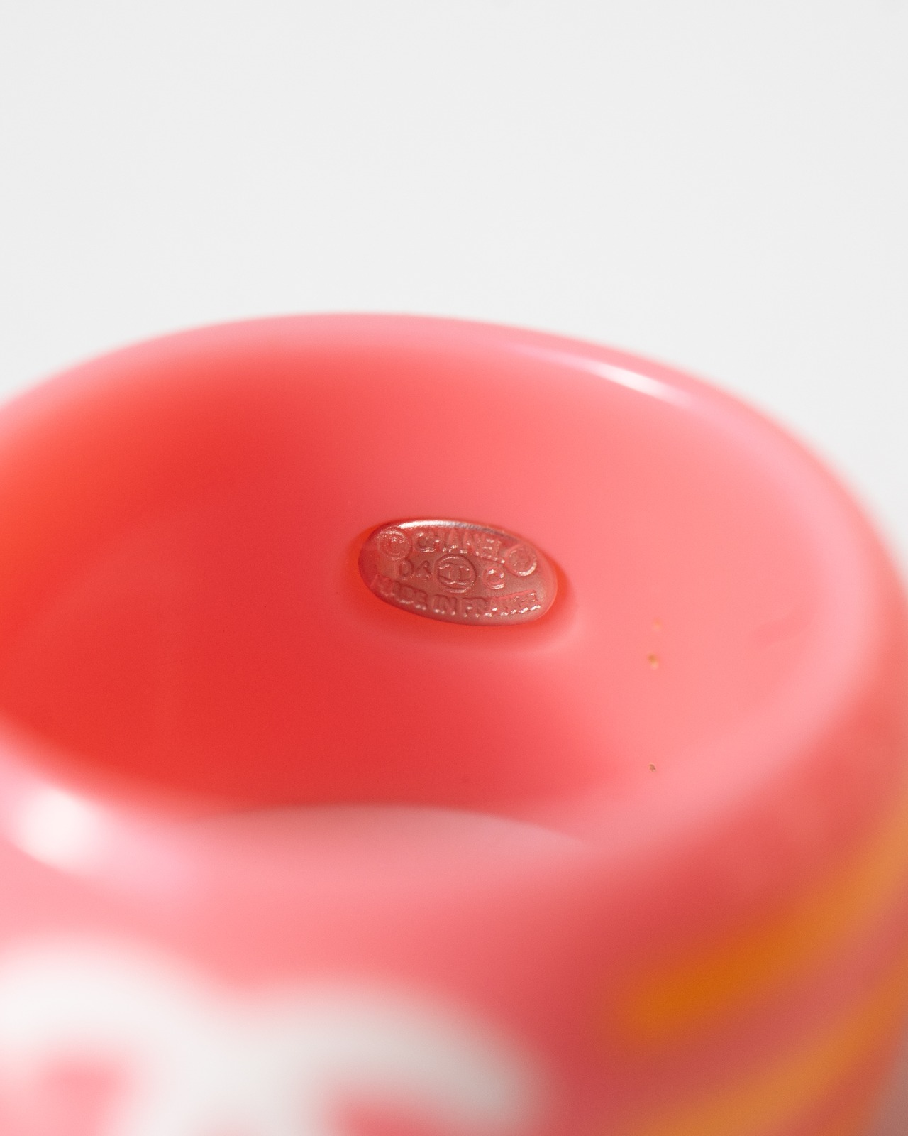 〈CHANEL〉CC mark Plus check ring 2004