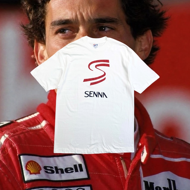 90s SENNA Double S Logo Print T-Shirt