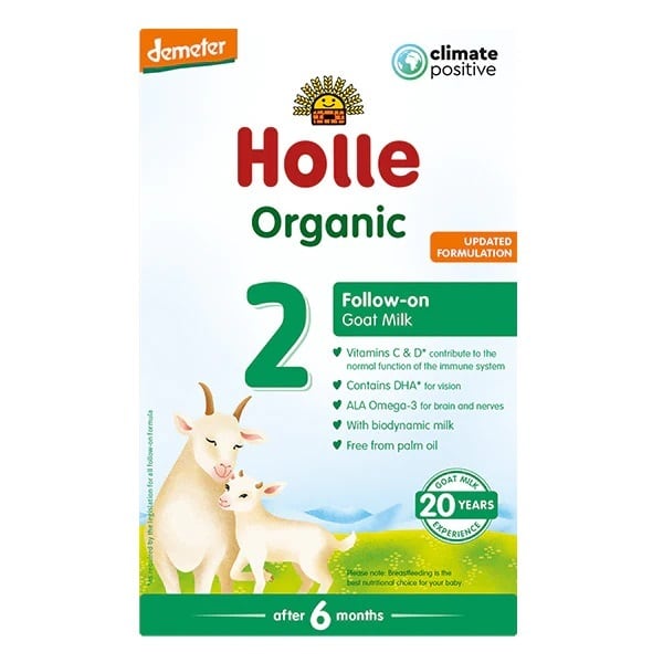 [400g 4箱セット・6カ月から] ホレ オーガニック有機原料使用・ヤギミルク ステップ2 (Holle Organic Infant Goat  Milk Formula) 乳児用ゴート粉ミルク