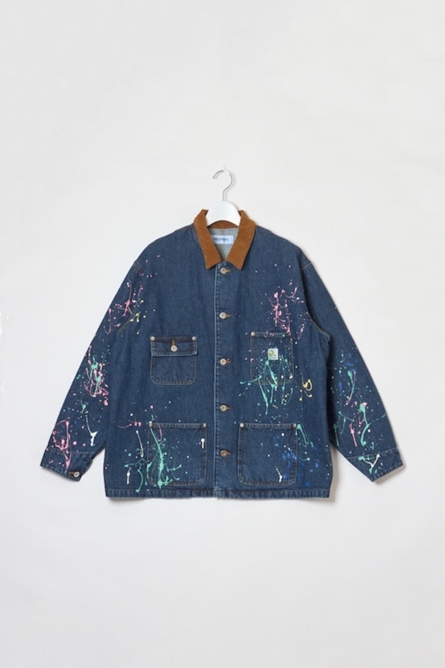 【 DISCOVERED ディスカバード】DENIM PAINT BLOUSON INDIGO