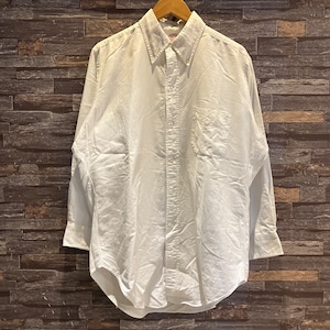 BROOKS BROTHERS 6BUTTON OXFORD B.D SHIRT WHITE 1980'S OLD