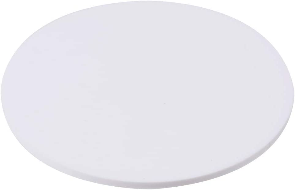 【サイズダウン調整無料】白色（ホワイト） 円形アクリル板 直径130mm 板厚2mm 国産 丸板 アクリル加工OK