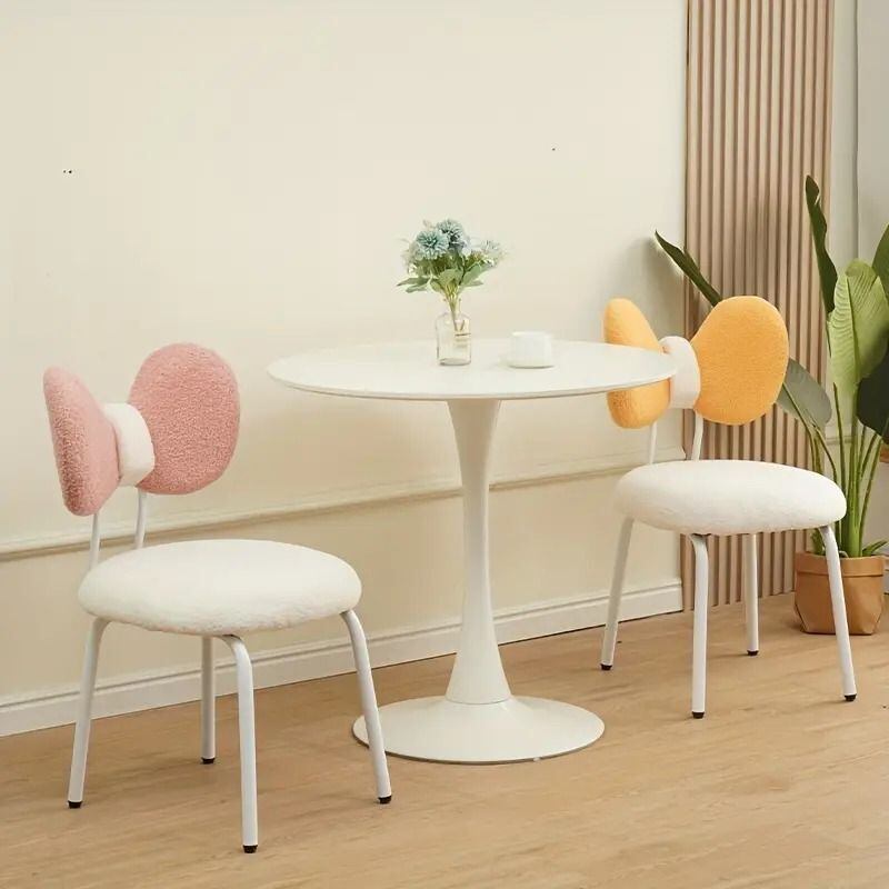 リボン椅子 ホワイトボディ ピンク ホワイト ブラック 姫系 かわいい