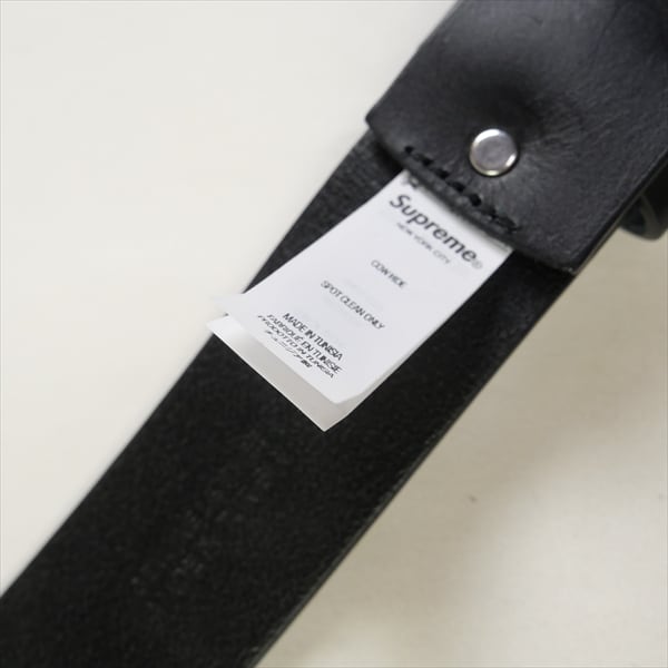 Supreme　Repeat Leather Belt　Black