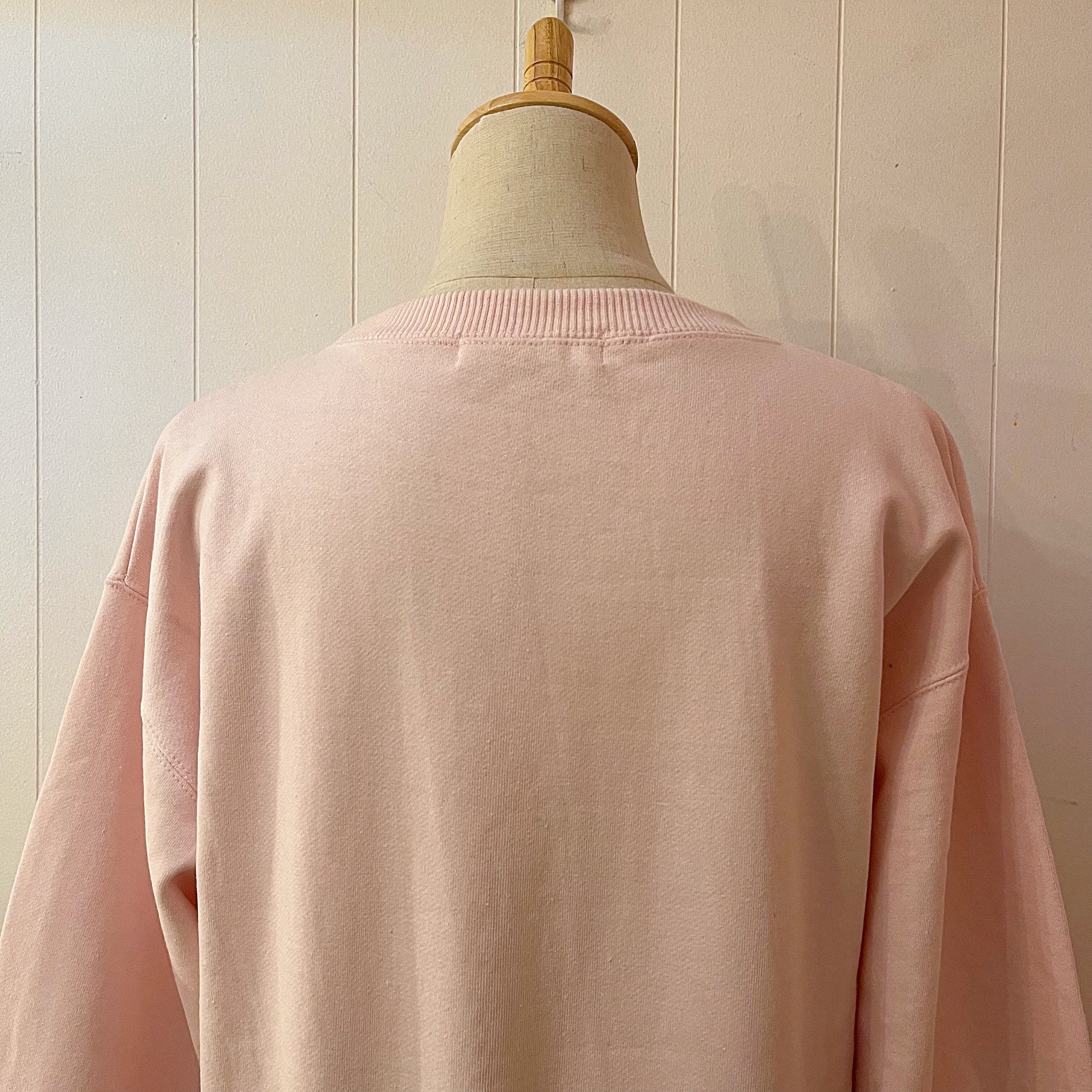 bear patchwork pink sweat