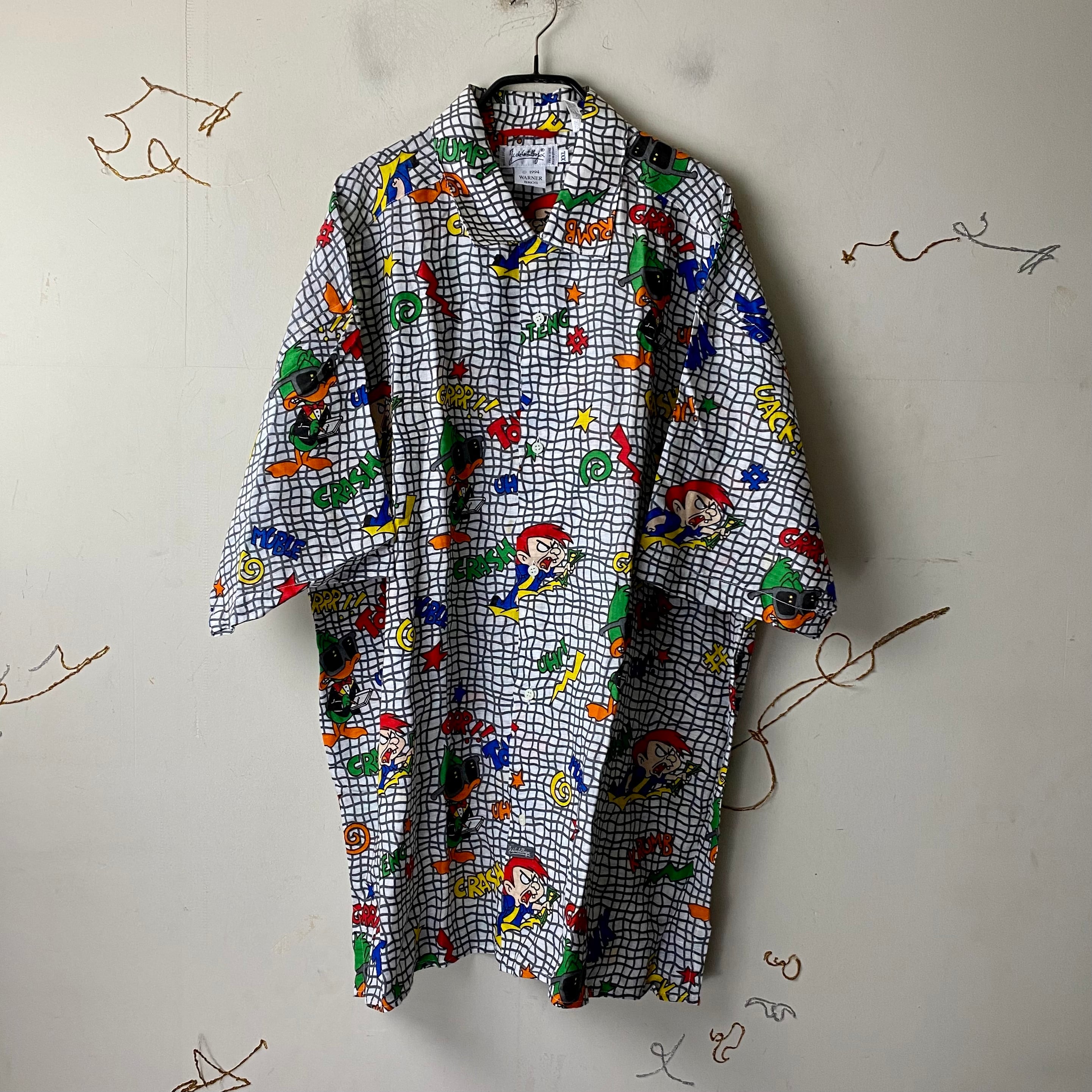 vintage JC de CASTELBAJAC warner character print linen shirt  