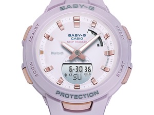 CASIO カシオ Baby-G ベビーG G-SQUAD ジー・スクワッド スマートフォンリンク 歩数計測 BSA-B100-4A2 ピンク 腕時計 レディース