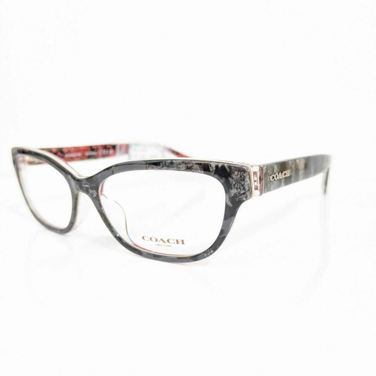 【COACH】スクエアセルフレーム デミブラック