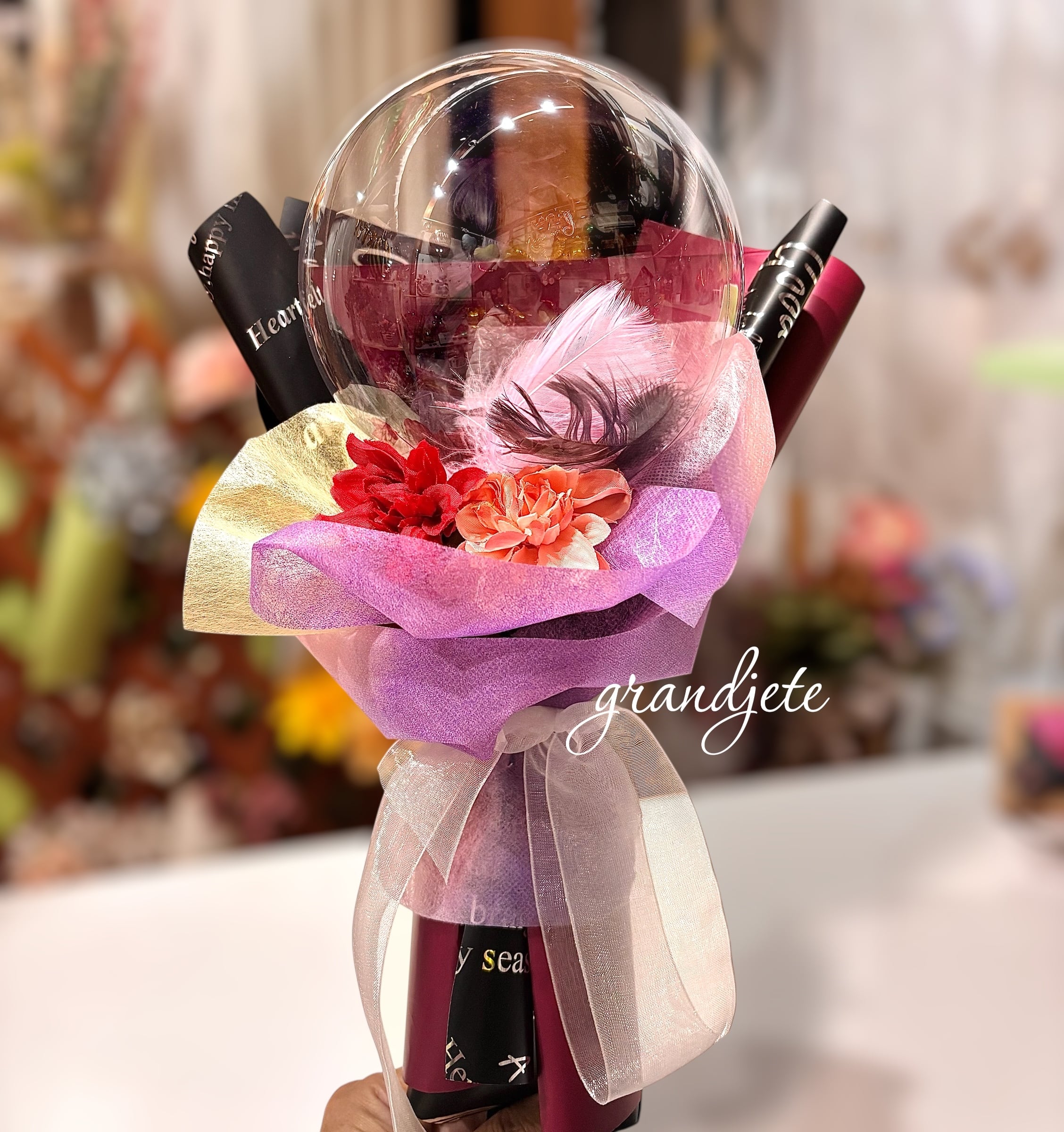 小悪魔なクリアフェザープチブーケ