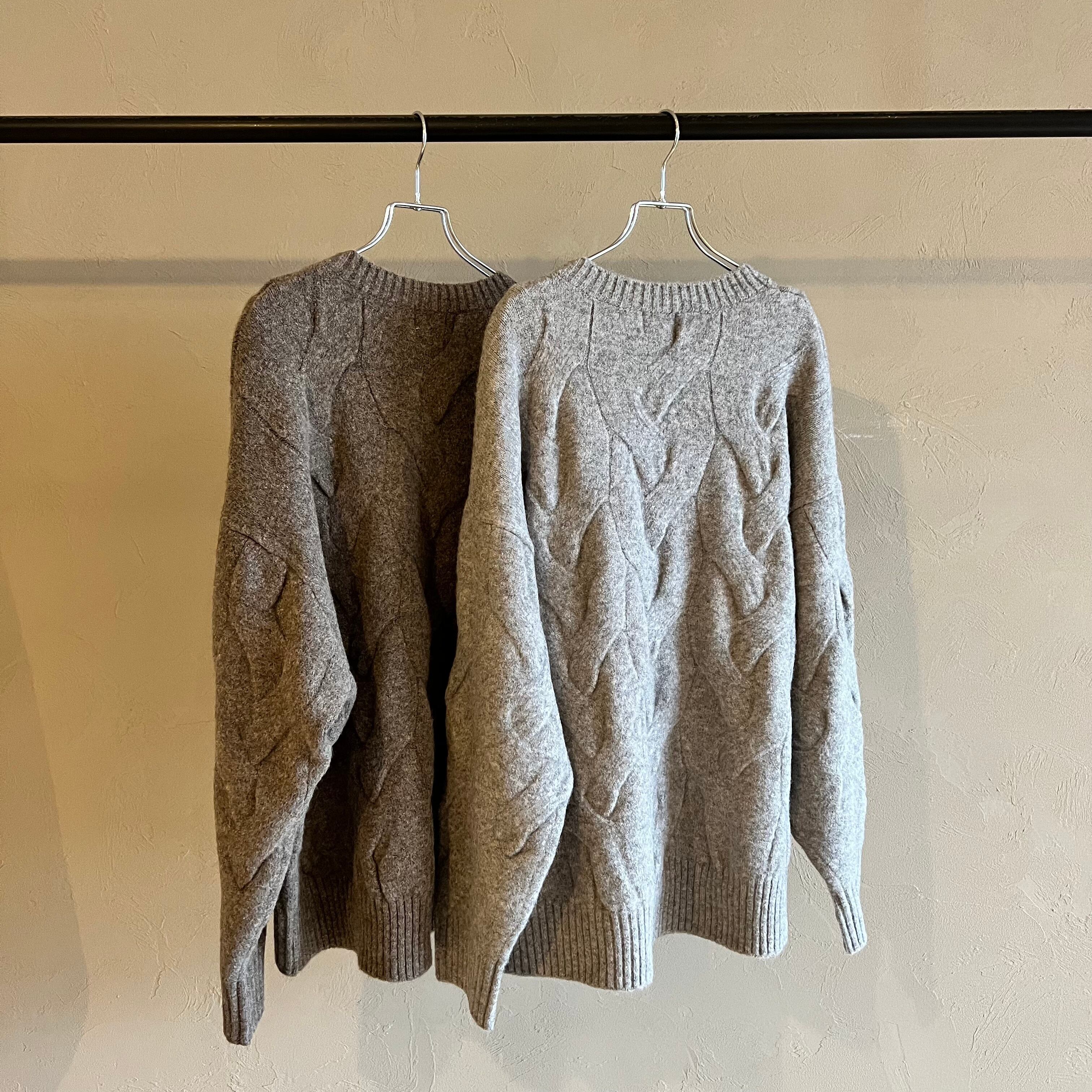 siro de labonte 】ホイップヤーンケーブルニットプルオーバー