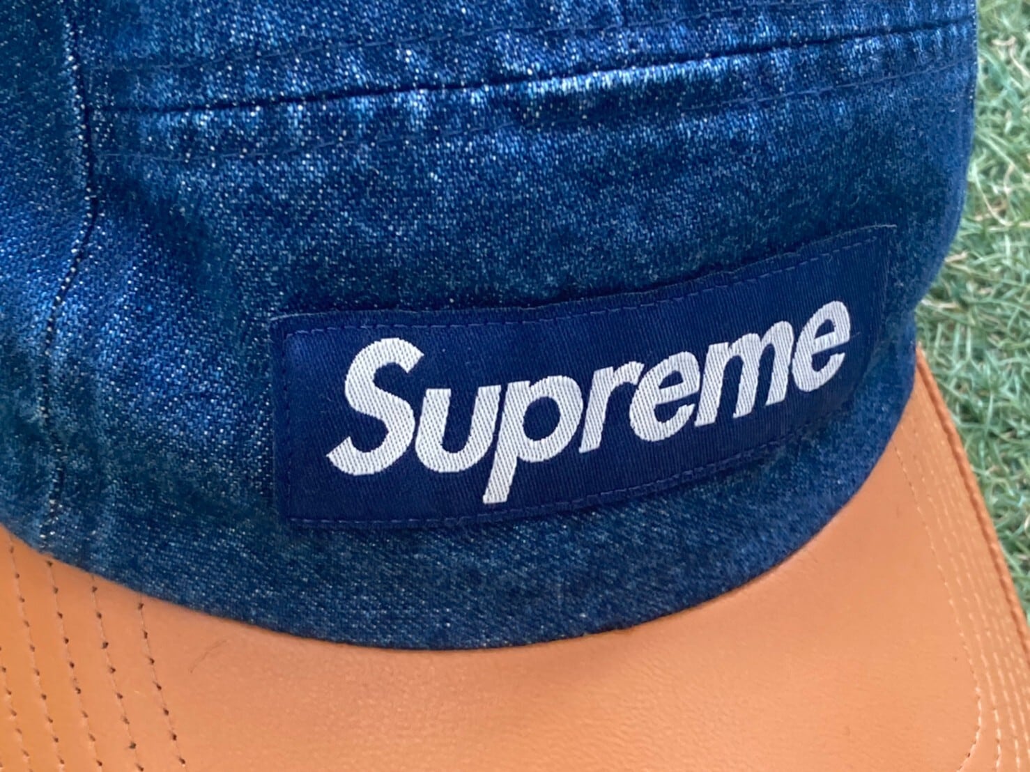 Supreme 20ss 2-Tone Denim Camp Cap