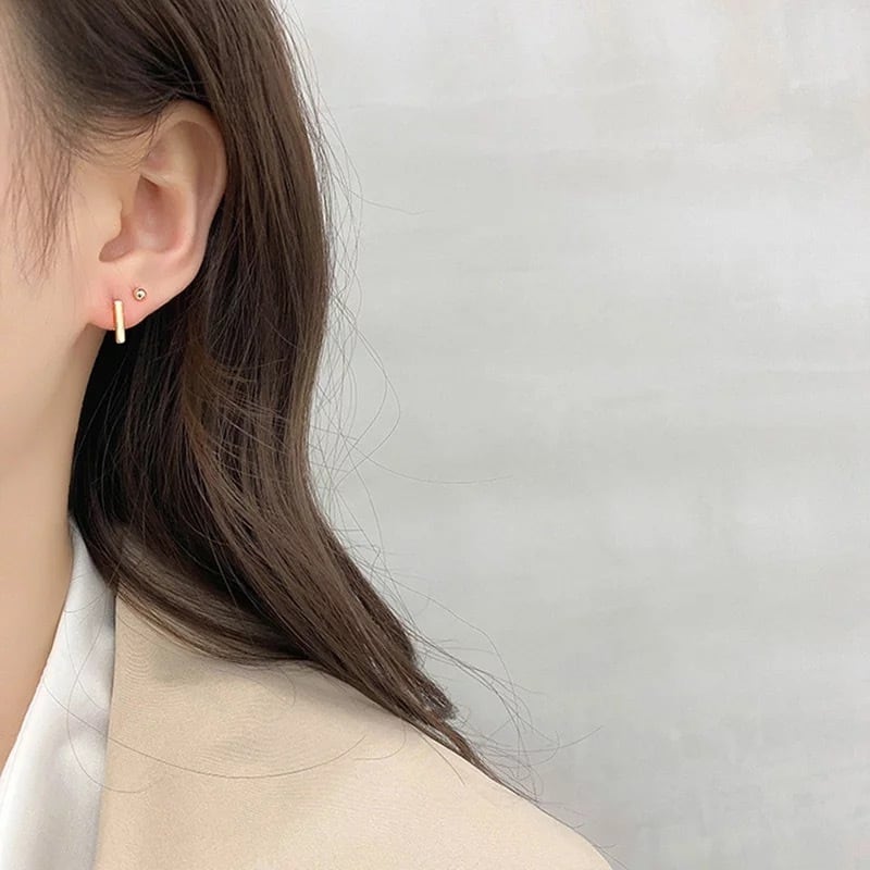 1527 シンプル✨️シルバーブラウンカラー　ケシパールピアス 1527 シンプル✨️シルバーブラウンカラー ケシパールピアス 粒ぞろい