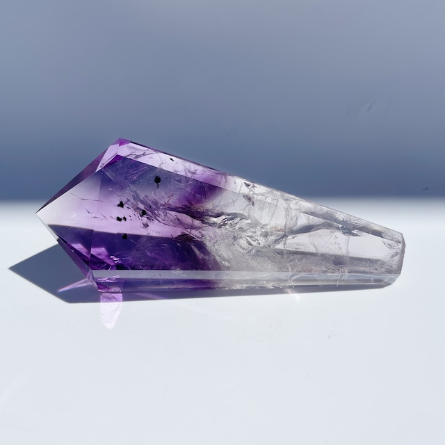 ハイクォリティ！アメジスト×クリアクォーツ ワンド01◇Amethyst × Clear Quartz ◇天然石・鉱物・パワーストーン