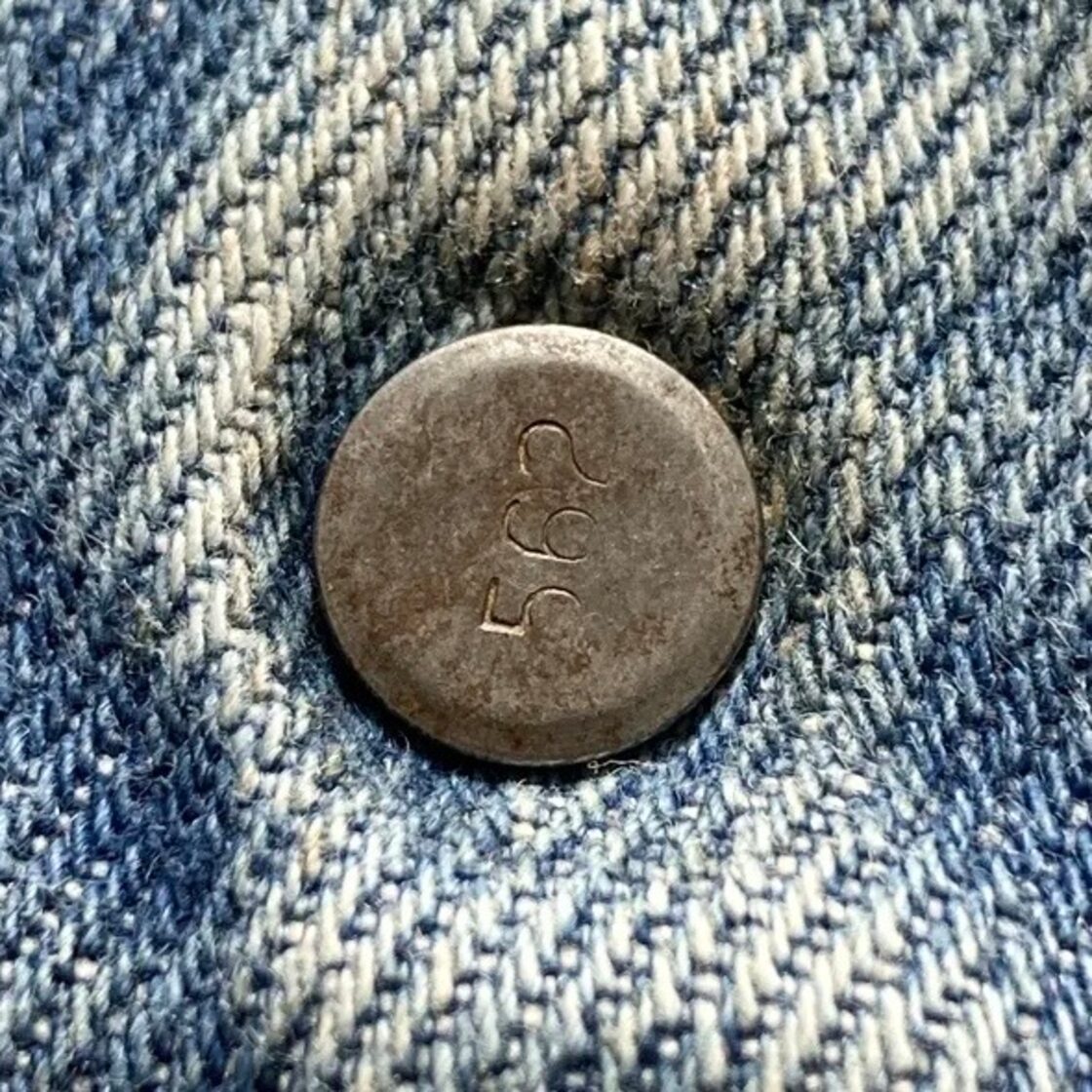 80s】US.Levis リーバイス 42TALONジッパー 42タロンジップー ボタン裏 