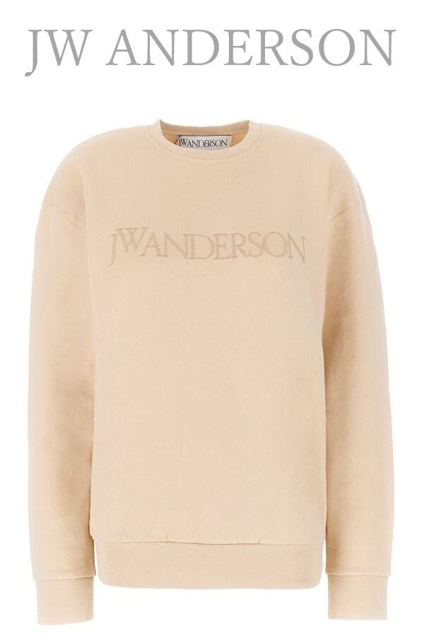 JWANDERSON アンダーソン刺繍ロゴスウェットコットンピンク JWANDERSON アンダーソン刺繍ロゴスウェットコットンピンク
