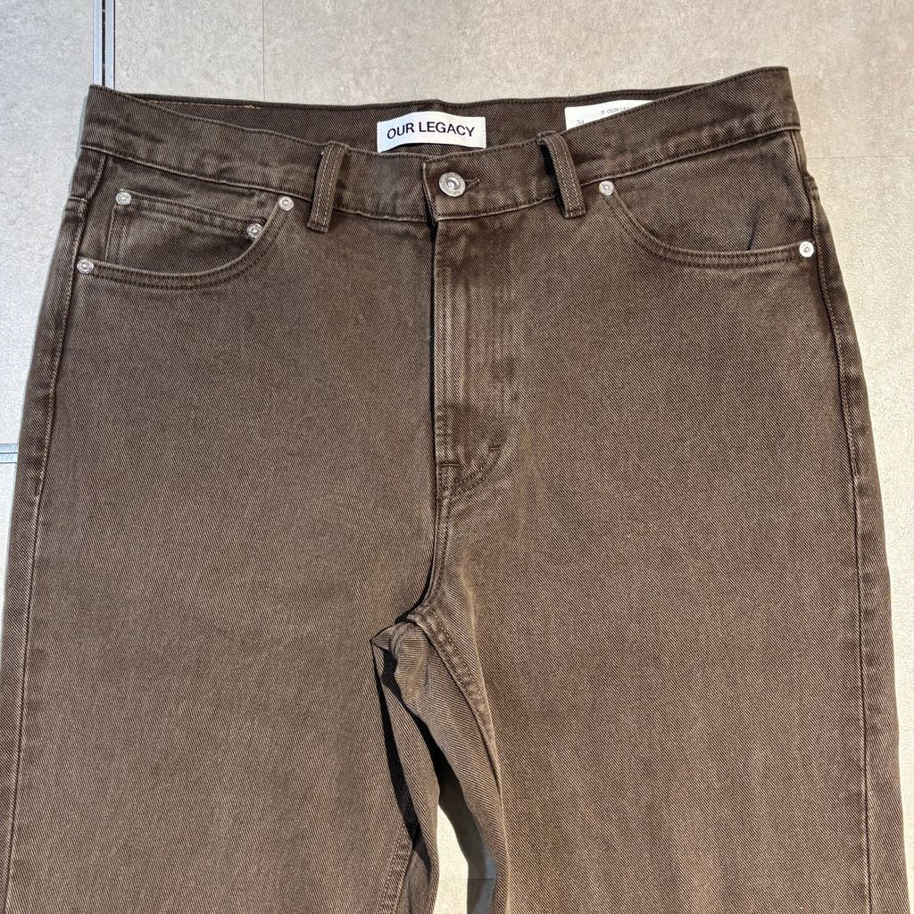OUR LEGACY アワーレガシー 25SS 70's CUT Choco Overdye フレアデニム