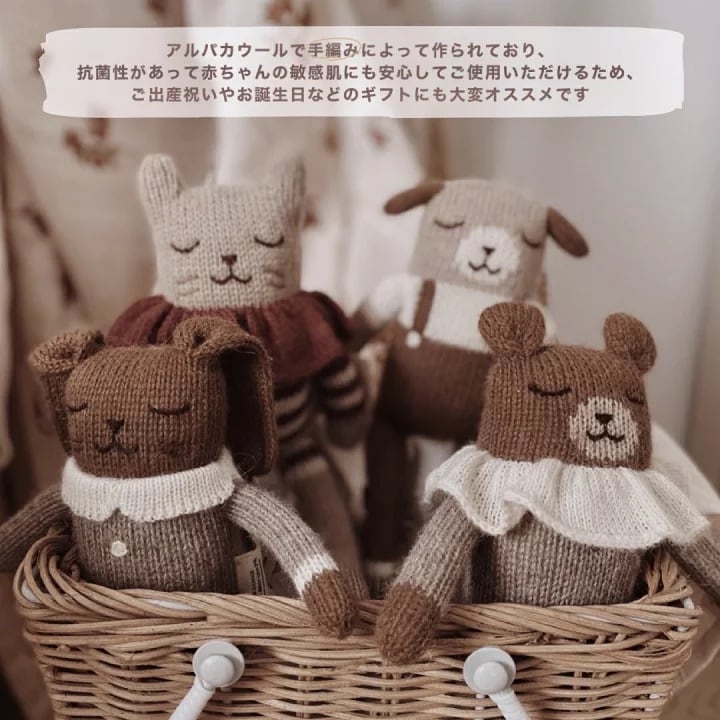 優しい白い象さん ベイビーエレファント ぬいぐるみ 海外作家様