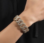 【Ice94】Iced Out Miami Cuban Chain Bracelet (24mm)