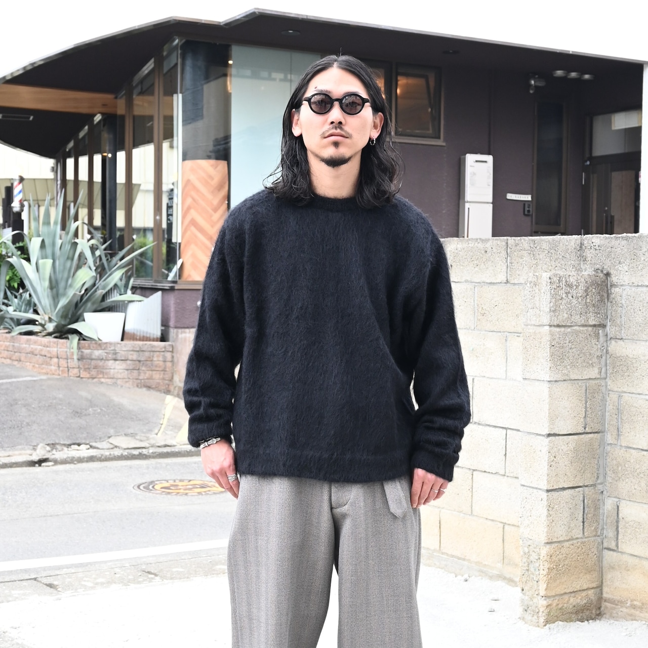 INTERIM(インテリム)LVMH社デッドストックコレクション,ダイアゴナル⽣地セットアップ